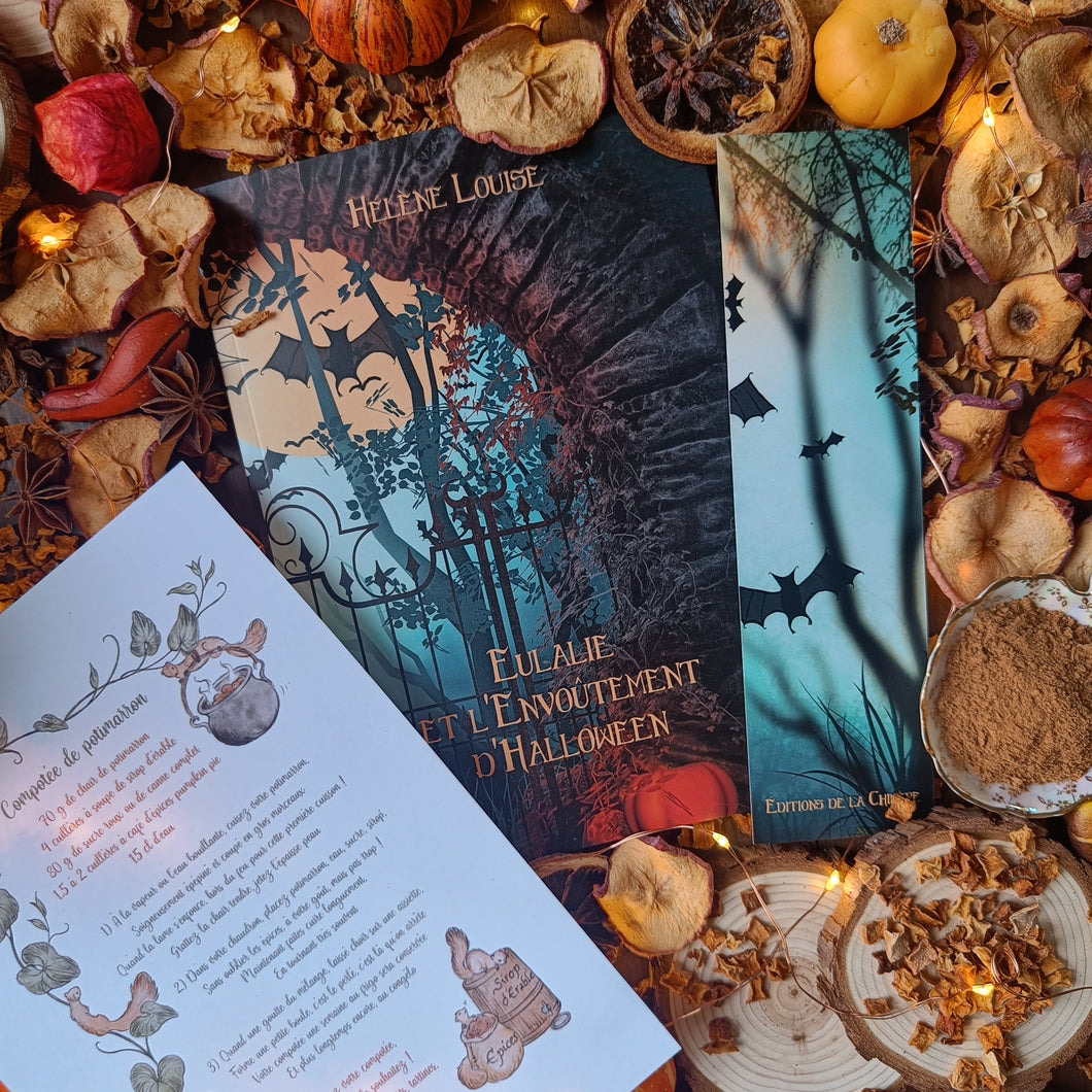 Eulalie et l'Envoûtement d'Halloween - Novella au format papier, illustrée en couleurs, accompagnée de sa carte recette 